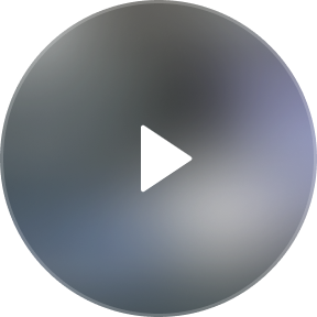 Blurred play button icon with a grey circle surrounding it.