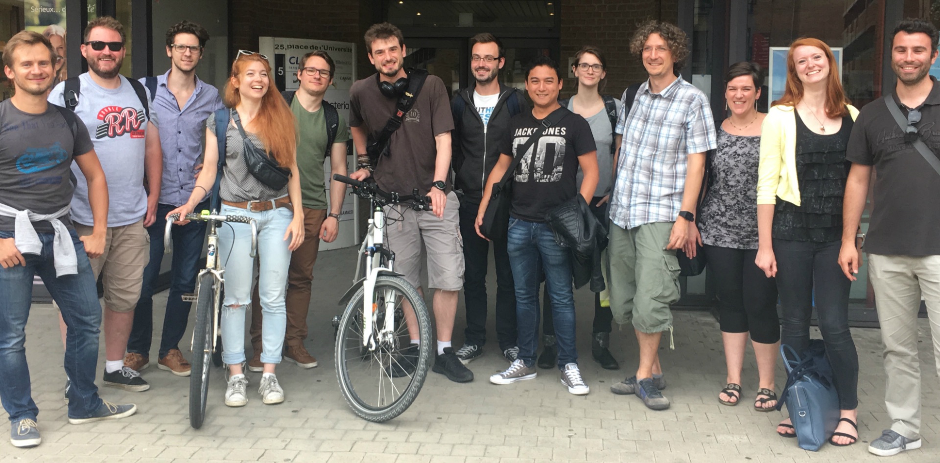 Belighted team at a team building event