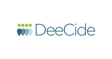 Four oval shapes overlap each other with green dots above then and the text 'DeeCide' below that.