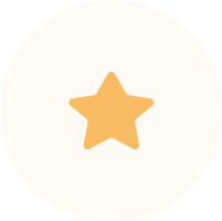 Yellow star with a white circle around it.