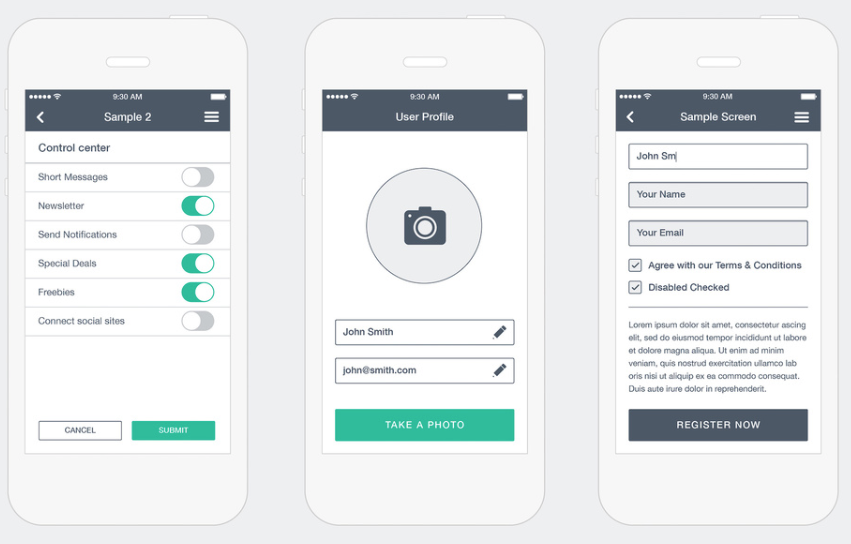 prototype d'une application